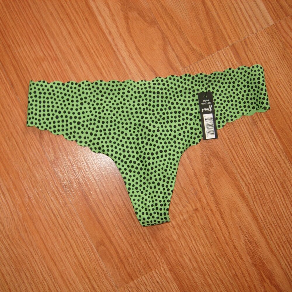 Bootaybag Green Black Polka Dot Thong S